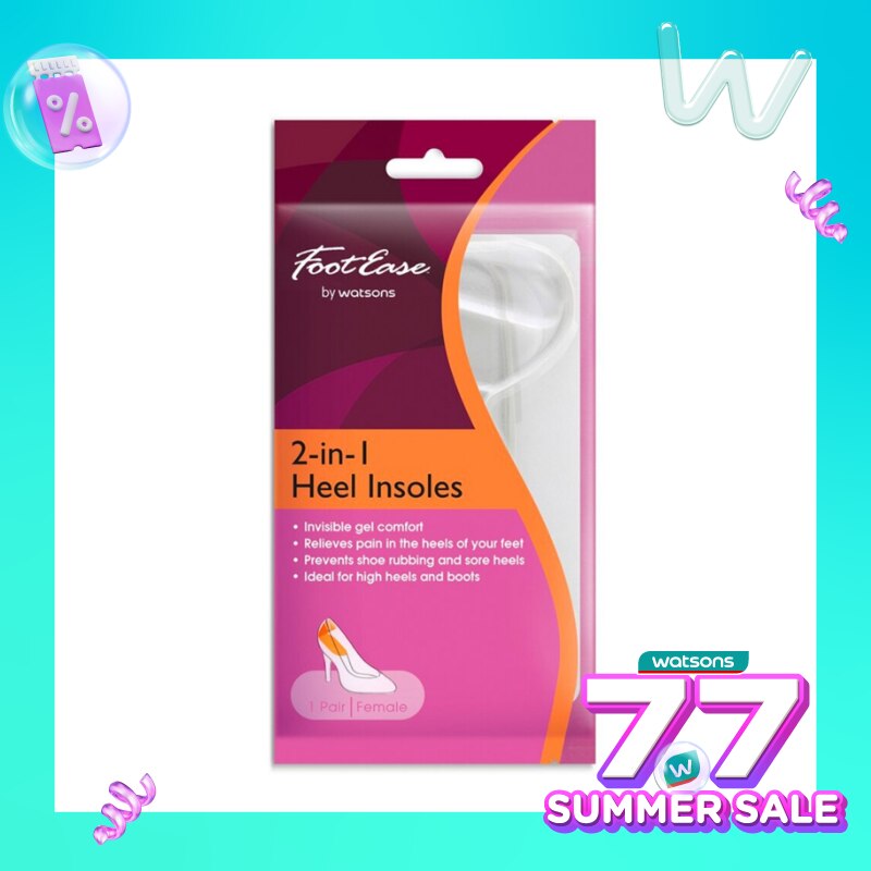 Footease By Watsons 2-in-1 Heel Insoles