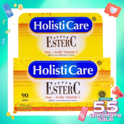 HOLISTICARE Super Ester C Non-Acidic Vitamin C Holisticare Ester C 90 Tablet