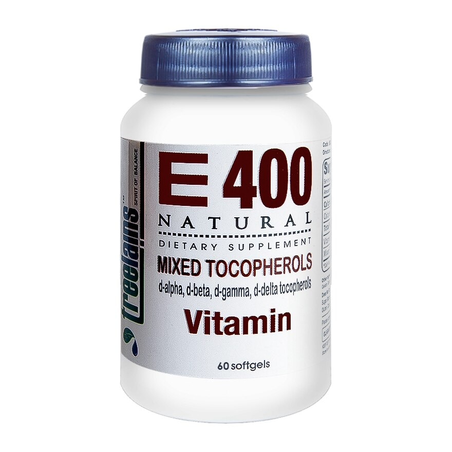 Vitamin E 400mg Natural Mixed Tocopherols 60 Softgels