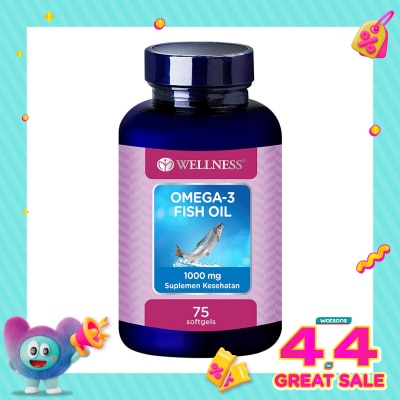WELLNESS - Omega 3 1000Mg Softgel 75'S