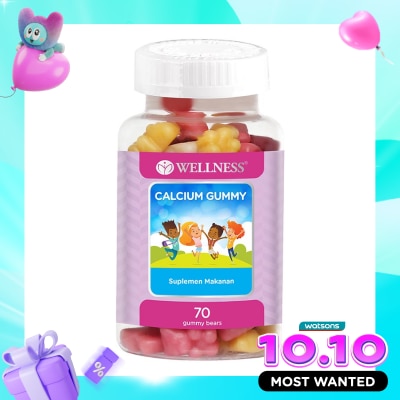 WELLNESS Calcium Gummy Bears 70'S image