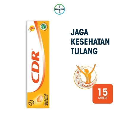 CDR Suplemen Kalsium Rasa Jeruk Mandarin 15 Tablet