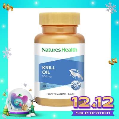 NATURES HEALTH Krill Oil 500mg Softgel 30'S