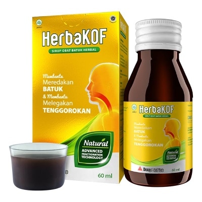 HERBAKOF Sirup Obat Batuk Herbal Original 60ml
