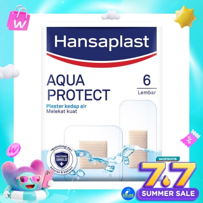 HANSAPLAST - Plester Tahan Air Aqua Protect isi 6 P3K Plester Waterproof