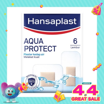 HANSAPLAST - Plester Tahan Air Aqua Protect isi 6 P3K Plester Waterproof