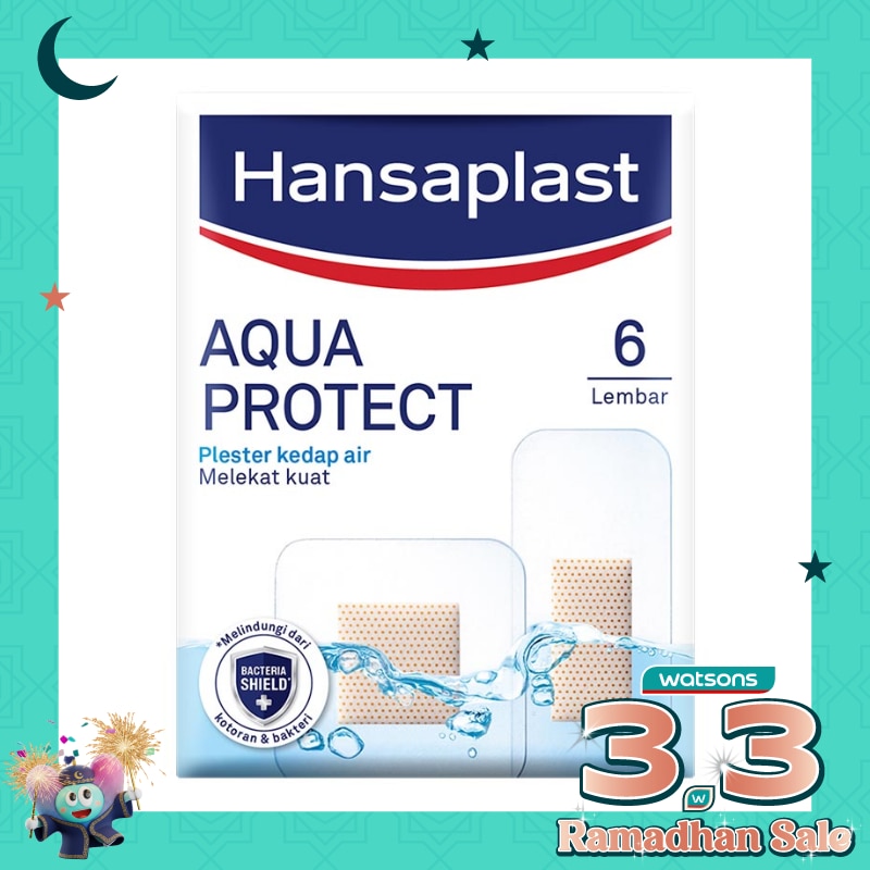 Plester Tahan Air Aqua Protect isi 6 P3K Plester Waterproof