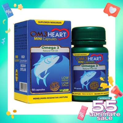 OM3 HEART Om3heart Mini Capsules Ome Heart 60s
