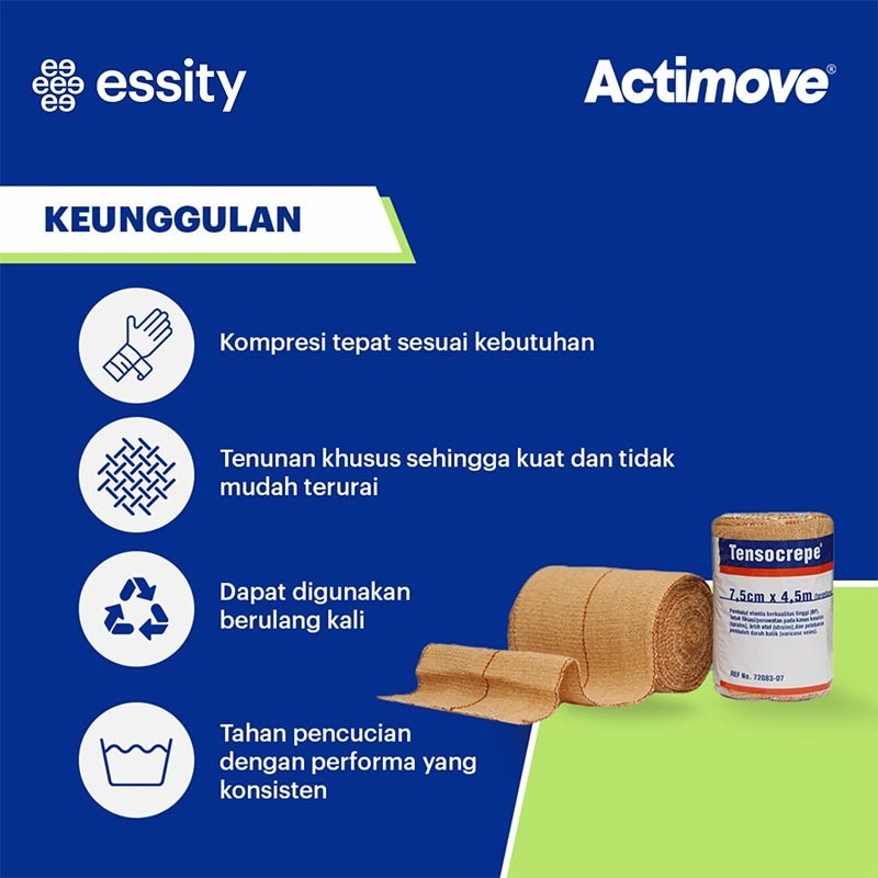 Essity Tensocrepe Pembalut Elastis 7,5cmx4,5m Roll