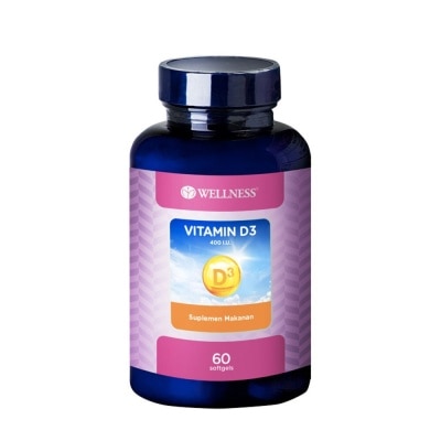 WELLNESS Vitamin D3 400Iu 60s