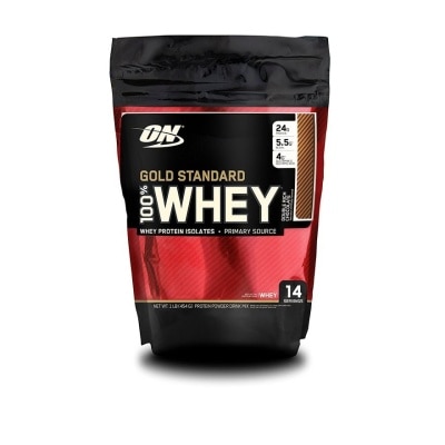OPTIMUM NUTRI - OPTIMUM NUTRITION Gold Standard 100% Whey Protein Powder, Chocolate Malt 1lb