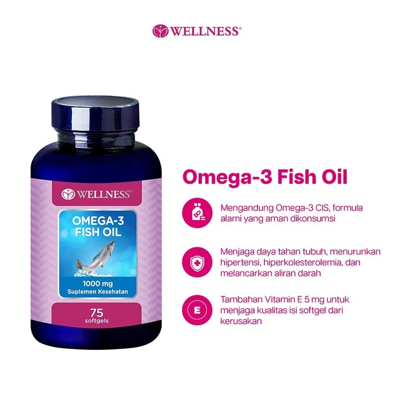 Twin Pack Omega 3 Fish Oil 1000mg Softgel 75'S