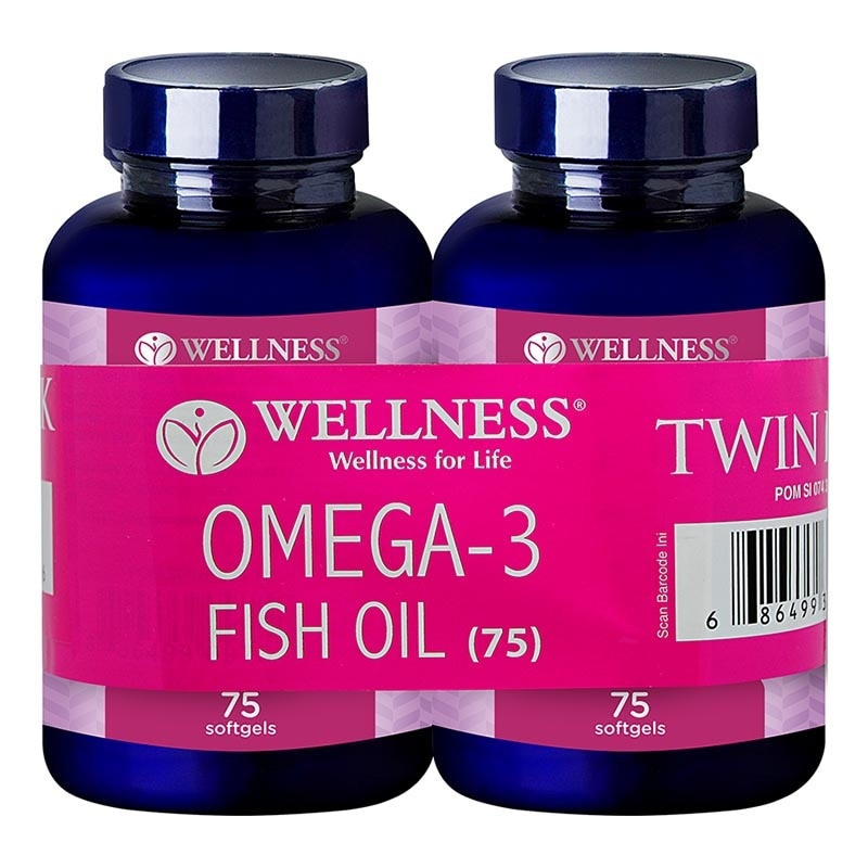 Twin Pack Omega 3 Fish Oil 1000mg Softgel 75'S