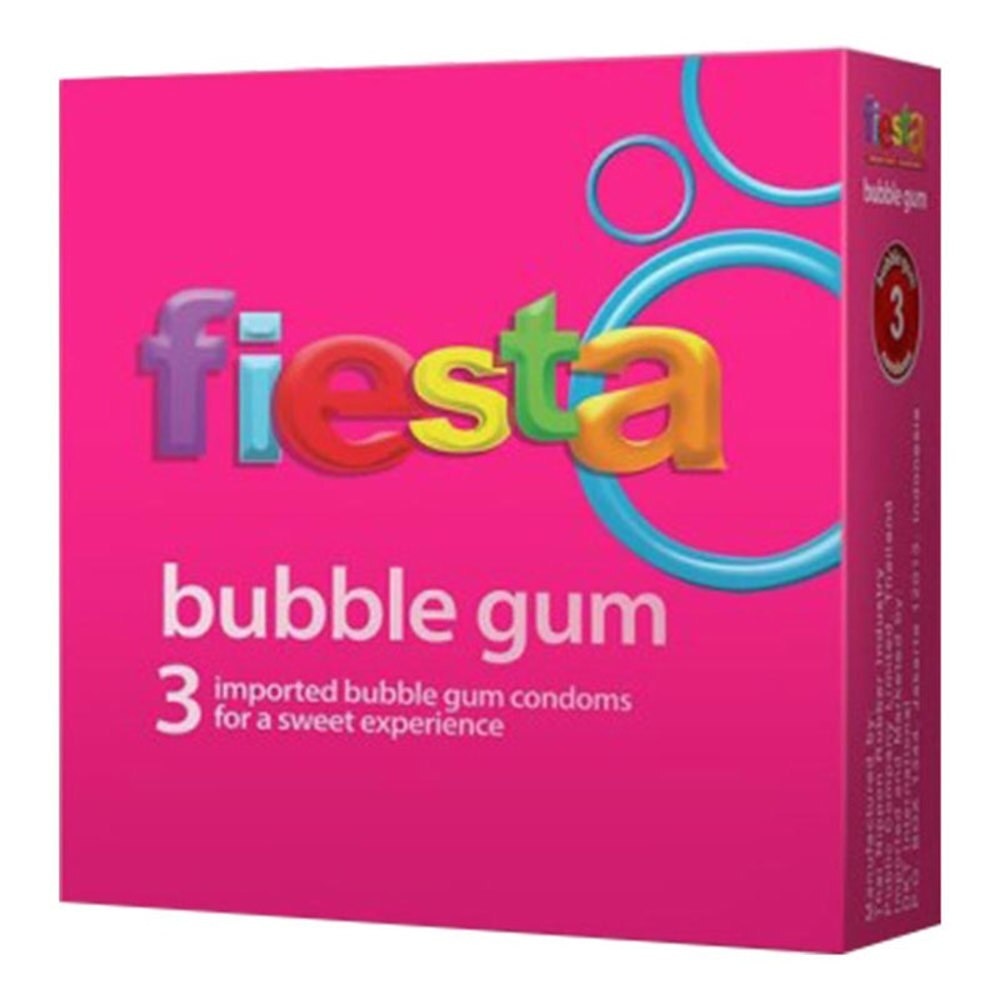 FIESTA BUBLE GUM CONDOM 3'S