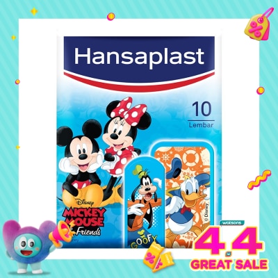 HANSAPLAST - Plester Anak Disney Mickey Kids isi 10 P3K Plester Kain