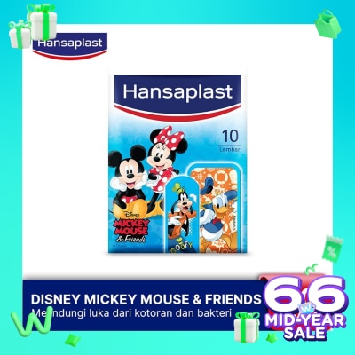 HANSAPLAST Hansaplast Mickey & Friends 10's - Plester dengan Karakter Unik