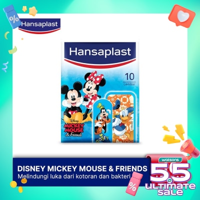 HANSAPLAST Hansaplast Mickey & Friends 10's - Plester dengan Karakter Unik