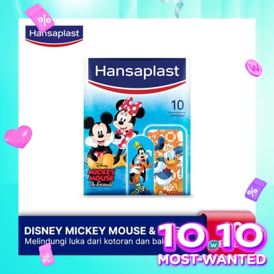 HANSAPLAST Hansaplast Mickey & Friends 10's - Plester dengan Karakter Unik