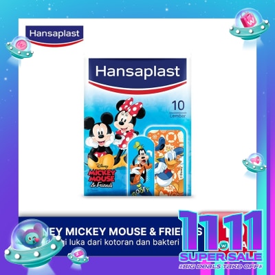 HANSAPLAST Hansaplast Mickey & Friends 10's - Plester dengan Karakter Unik