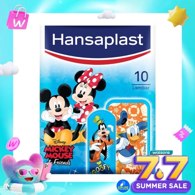 HANSAPLAST - Plester Anak Disney Mickey Kids isi 10 P3K Plester Kain
