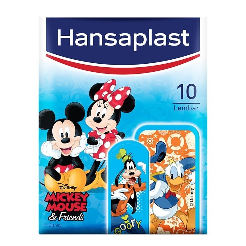 Hansaplast Mickey & Friends 10's - Plester dengan Karakter Unik