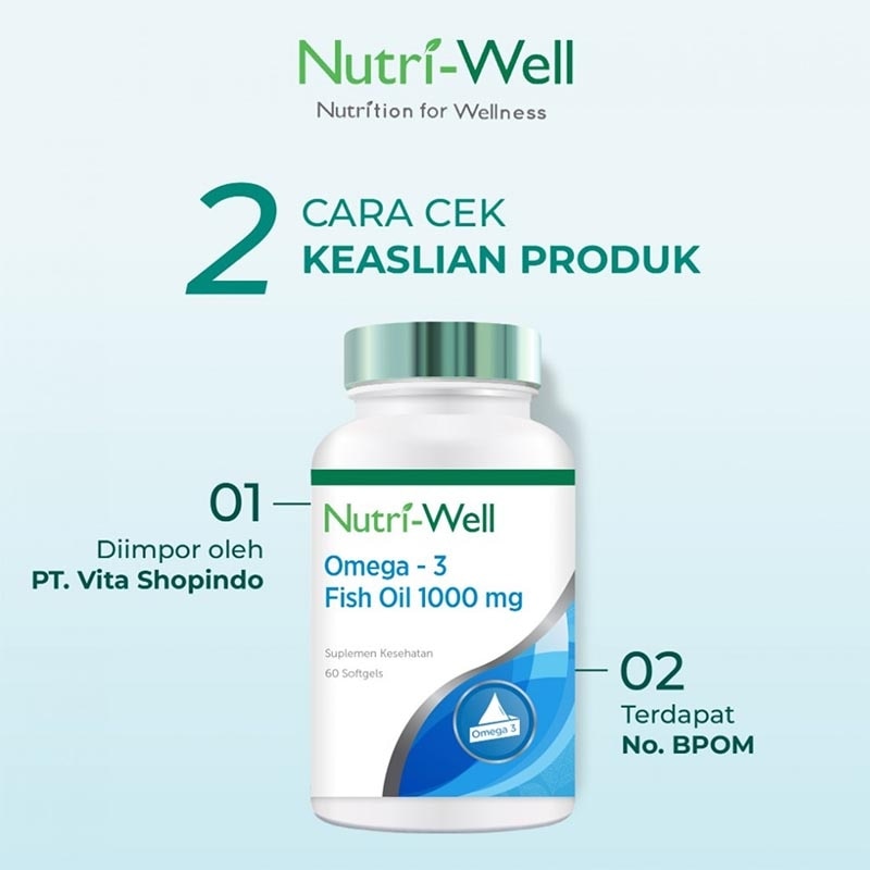 Omega 3 Fish Oil 1000mg Softgel 60'S