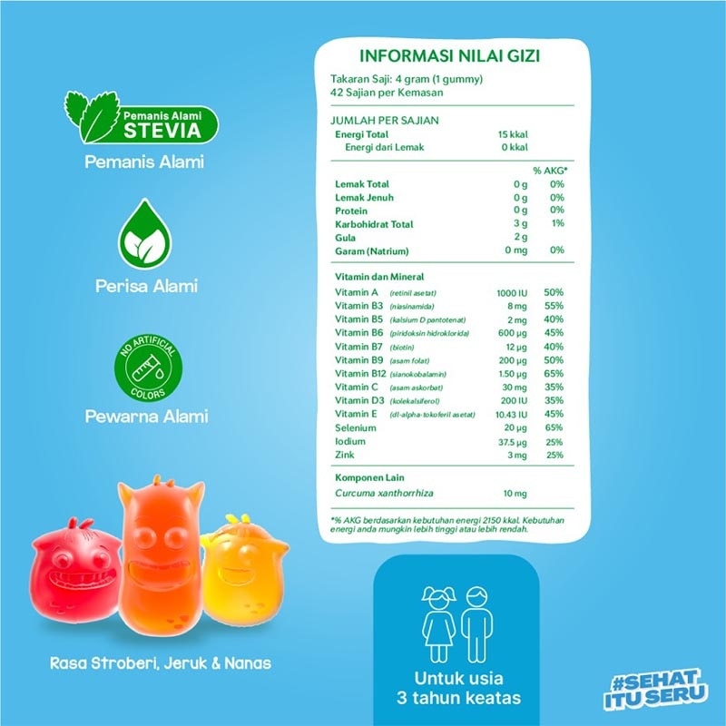 Multivitamin Anak Gummy 7'S