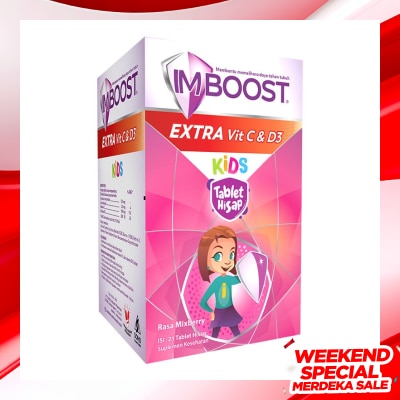 IMBOOST Imboost Kids Tablet Hisap Rasa Mixberry 21'S