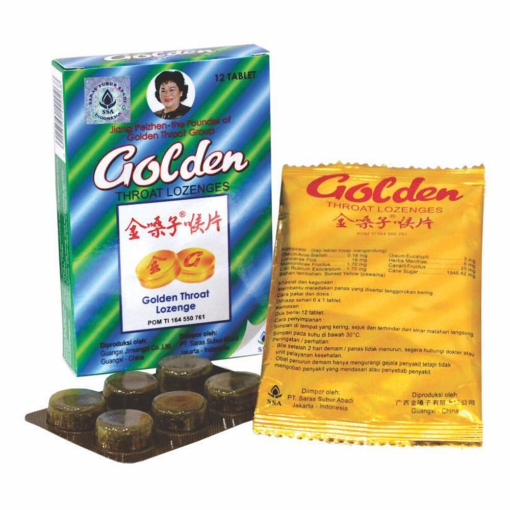 Golden Throat Lozenges 12 tablet