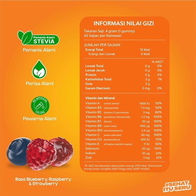Multivitamin Dewasa Gummy 30'S