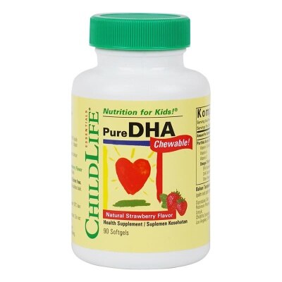 CHILD-LIFE Essentials Pure DHA Chewable Strawberry Softgel 90'S