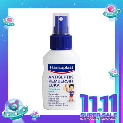 HANSAPLAST Hansaplast Wound Spray Antiseptic 40mL - Pembersih Luka