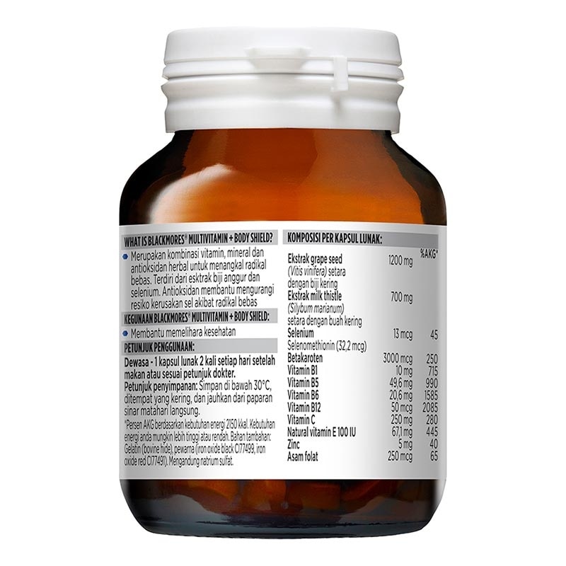 Multivitamin + Body Shield Kapsul 30'S