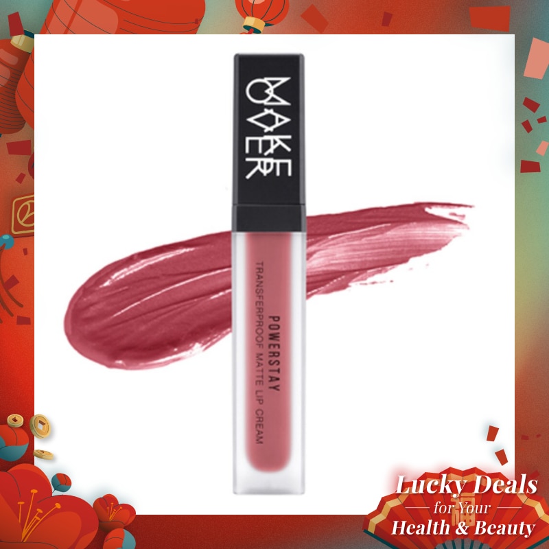 MAKE OVER Powerstay Transferproof Matte Lip Cream B01 No.1 7g
