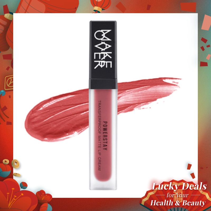 MAKE OVER Powerstay Transferproof Matte Lip Cream B04 Fearless 7g