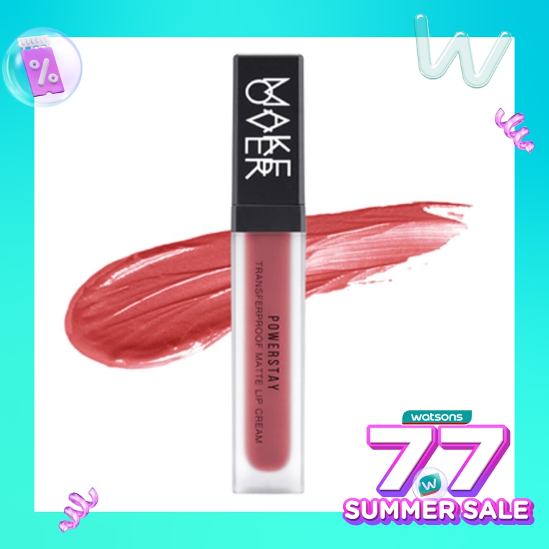 MAKE OVER Make Over Powerstay Transferproof Matte Lip Cream B04 Fearless 7g