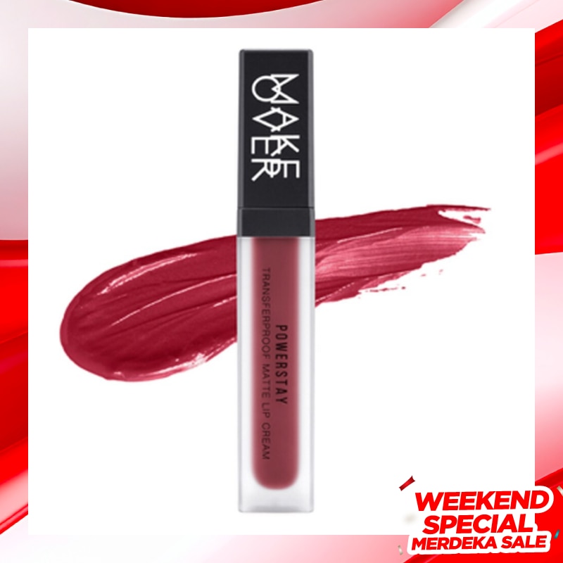 MAKE OVER Make Over Powerstay Transferproof Matte Lip Cream B05 Fired Up 7g