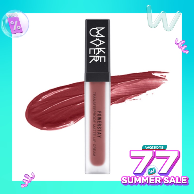 Make Over Powerstay Transferproof Matte Lip Cream B06 Powerfull 7g