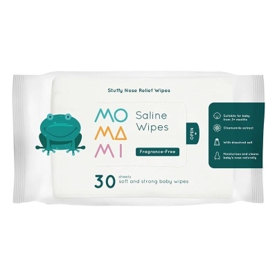 MOMAMI Momami Baby Saline Wipes - Tisu Basah 30'S