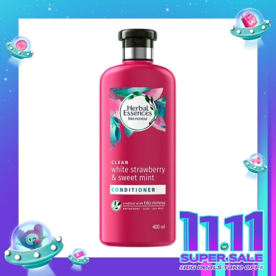 HERBAL ESSENCES Clean White Strawberry and Sweet Mint Hair Conditioner 400ml