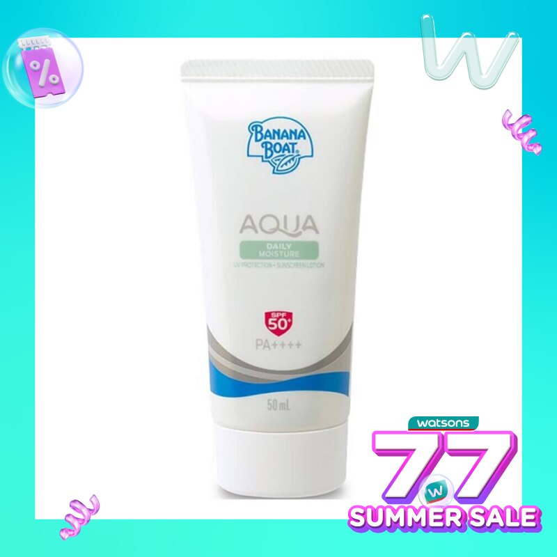 Banana Boat Simply Protect Aqua Daily Moisture Suncreen Lotion SPF50+ 50ml