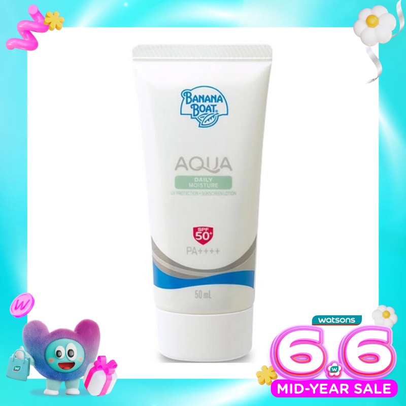Banana Boat Simply Protect Aqua Daily Moisture Suncreen Lotion SPF50+ 50ml