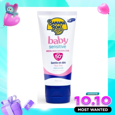 BANANA BOAT Banana Boat Baby Sensitive Suncreen Lotion SPF50+ 90ml image