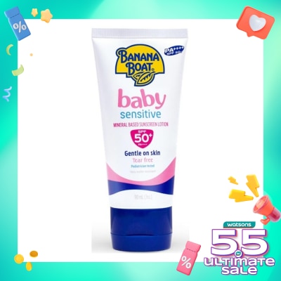 BANANA BOAT Banana Boat Baby Sensitive Suncreen Lotion SPF50+ 90ml