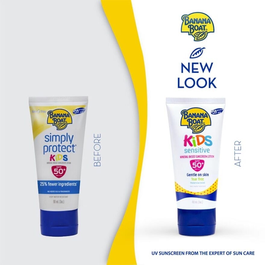 Banana Boat Kids Sensitive Suncreen Lotion SPF50+ 90ml