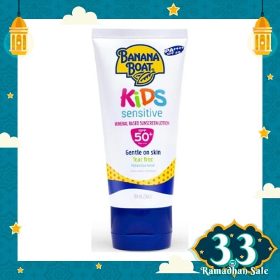 BANANA BOAT Banana Boat Kids Sensitive Suncreen Lotion SPF50+ 90ml