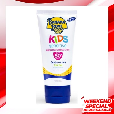 BANANA BOAT Banana Boat Kids Sensitive Suncreen Lotion SPF50+ 90ml