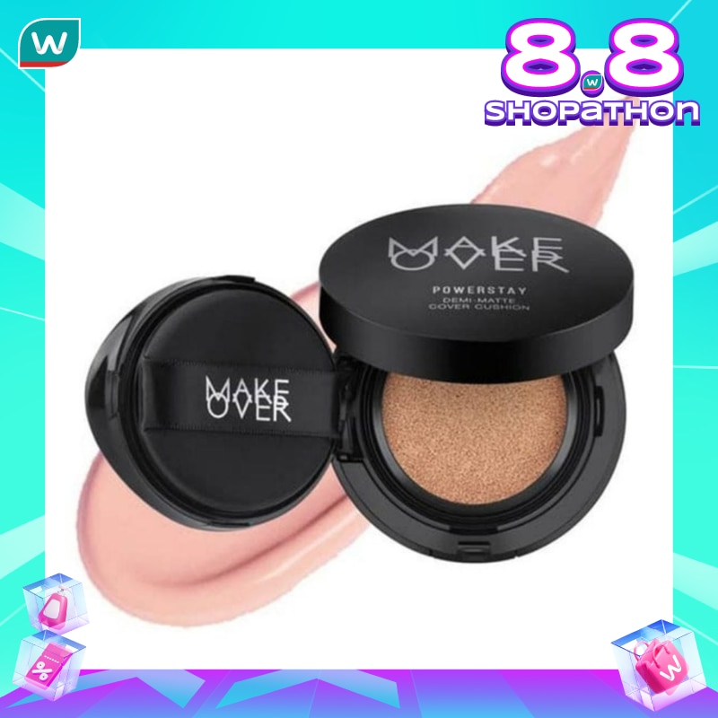 MAKE OVER Make Over Powerstay Demi-Matte Cover Cushion C21 Pink Ivory 15g