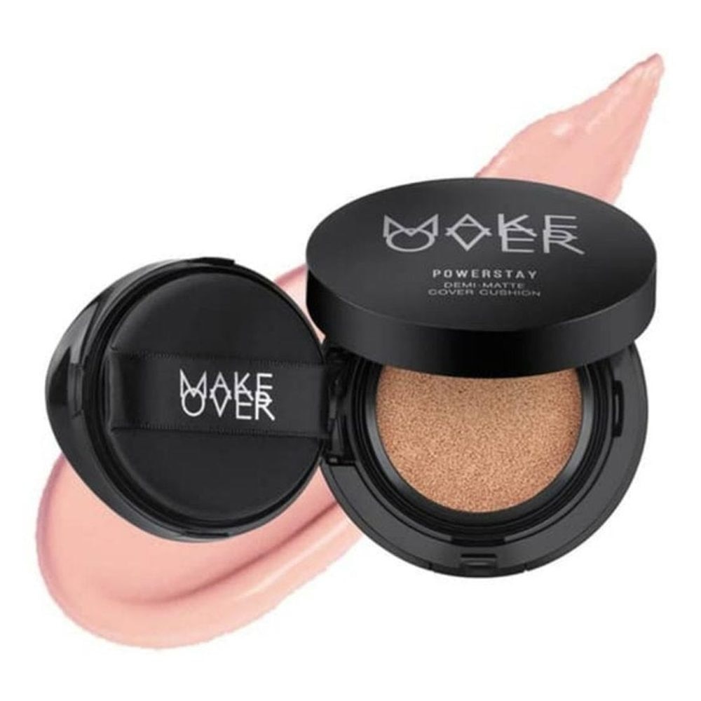 MAKE OVER Powerstay Demi-Matte Cover Cushion C21 Pink Ivory 15g