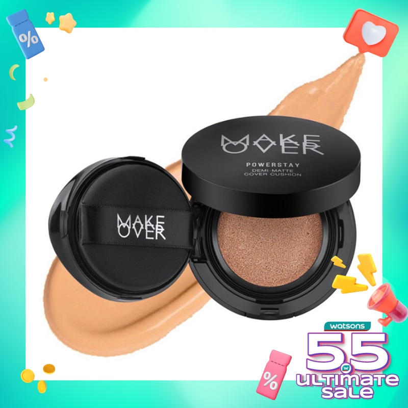 MAKE OVER Make Over Powerstay Demi-Matte Cover Cushion W33 Honey Beige 15g